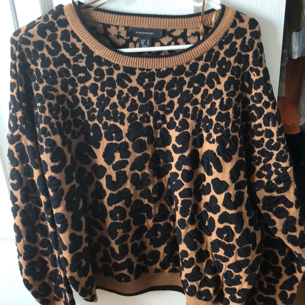 Cheetah print sweater